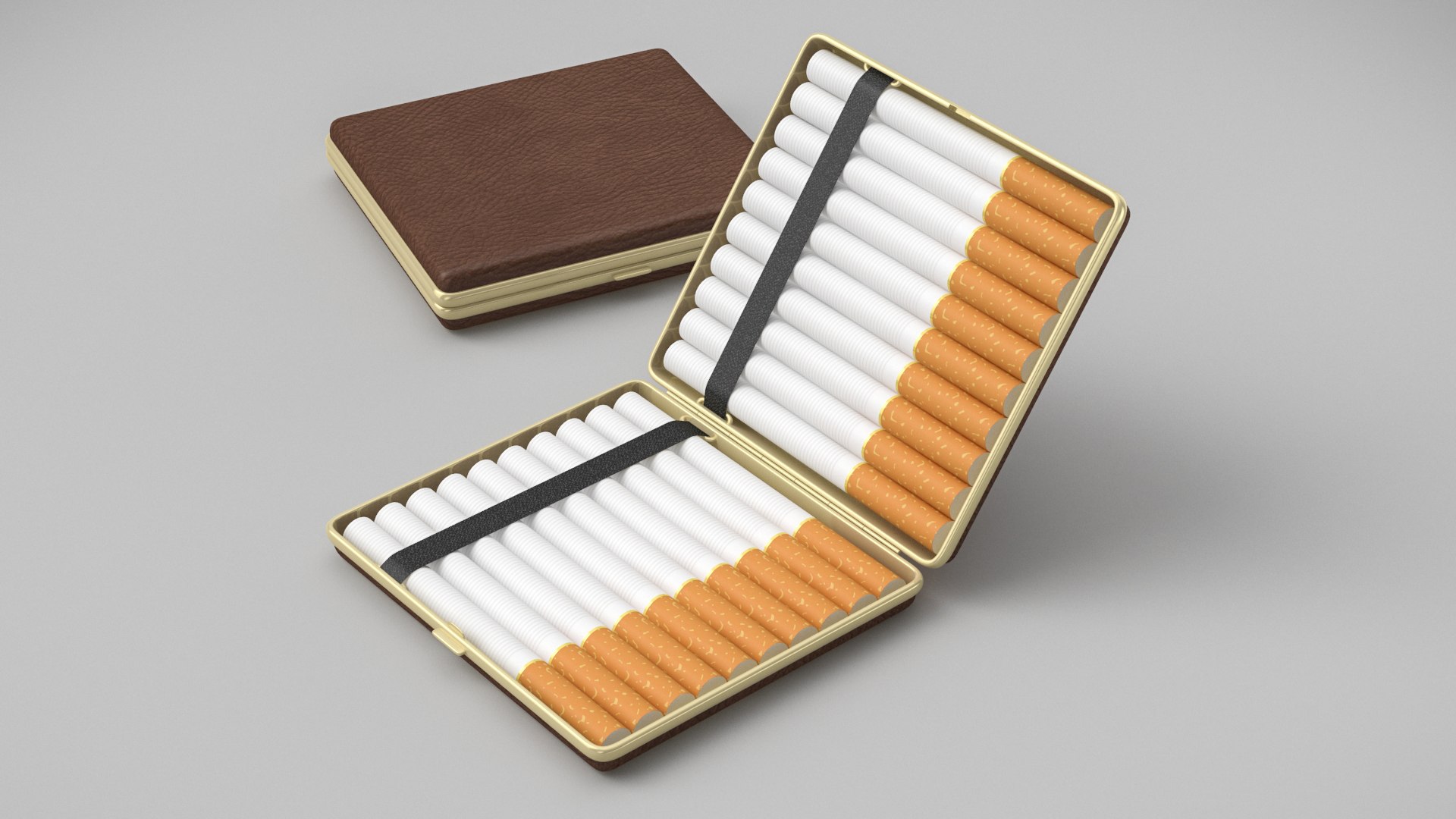 modelo 3d Cigarette Case 02 - TurboSquid 2015418