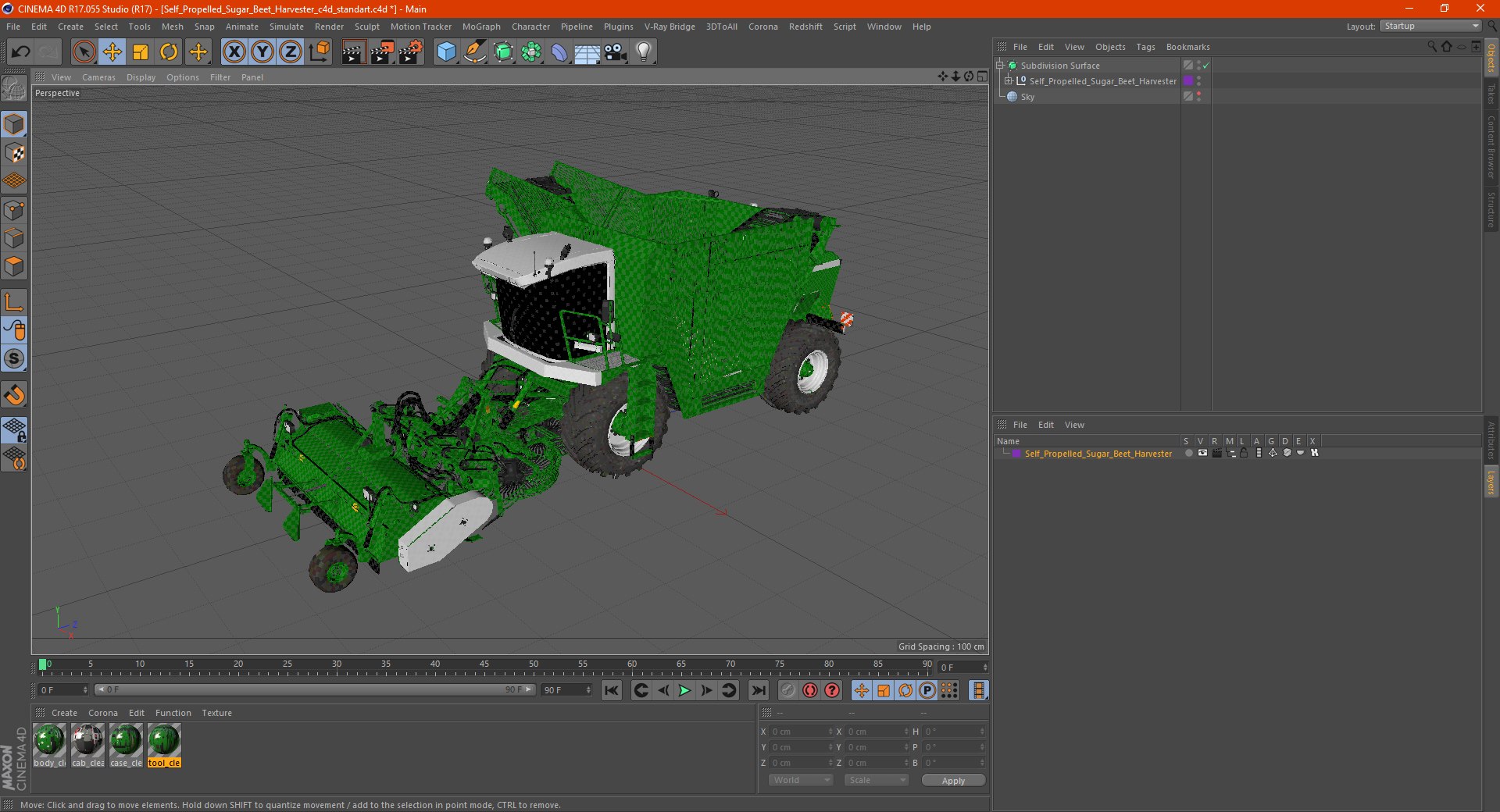 3D Self Propelled Sugar Beet Harvester - TurboSquid 1871213