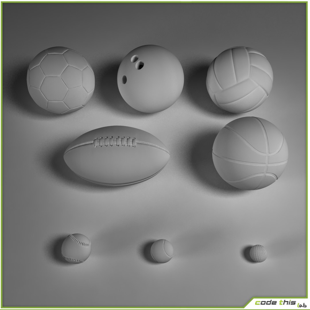 3d Sports Balls