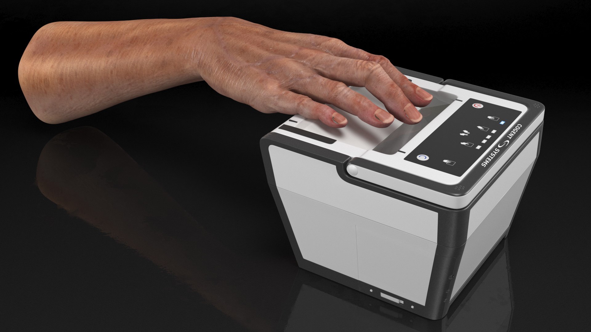 3D Cogent 3M CS500e Live Scan Tenprint Scanner with Man Hand https://p.turbosquid.com/ts-thumb/qk/pS1o8D/9n/cogent3mcs500elivescantenprintscannerwithmanhand3dmodel002/jpg/1644300570/1920x1080/fit_q87/99d75d24d96db98a0000611da275d6bd5367bb9d/cogent3mcs500elivescantenprintscannerwithmanhand3dmodel002.jpg