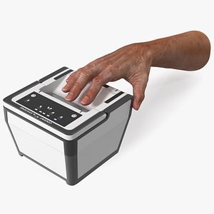 Cogent 3M CS500e Live Scan Tenprint Scanner with Man Hand