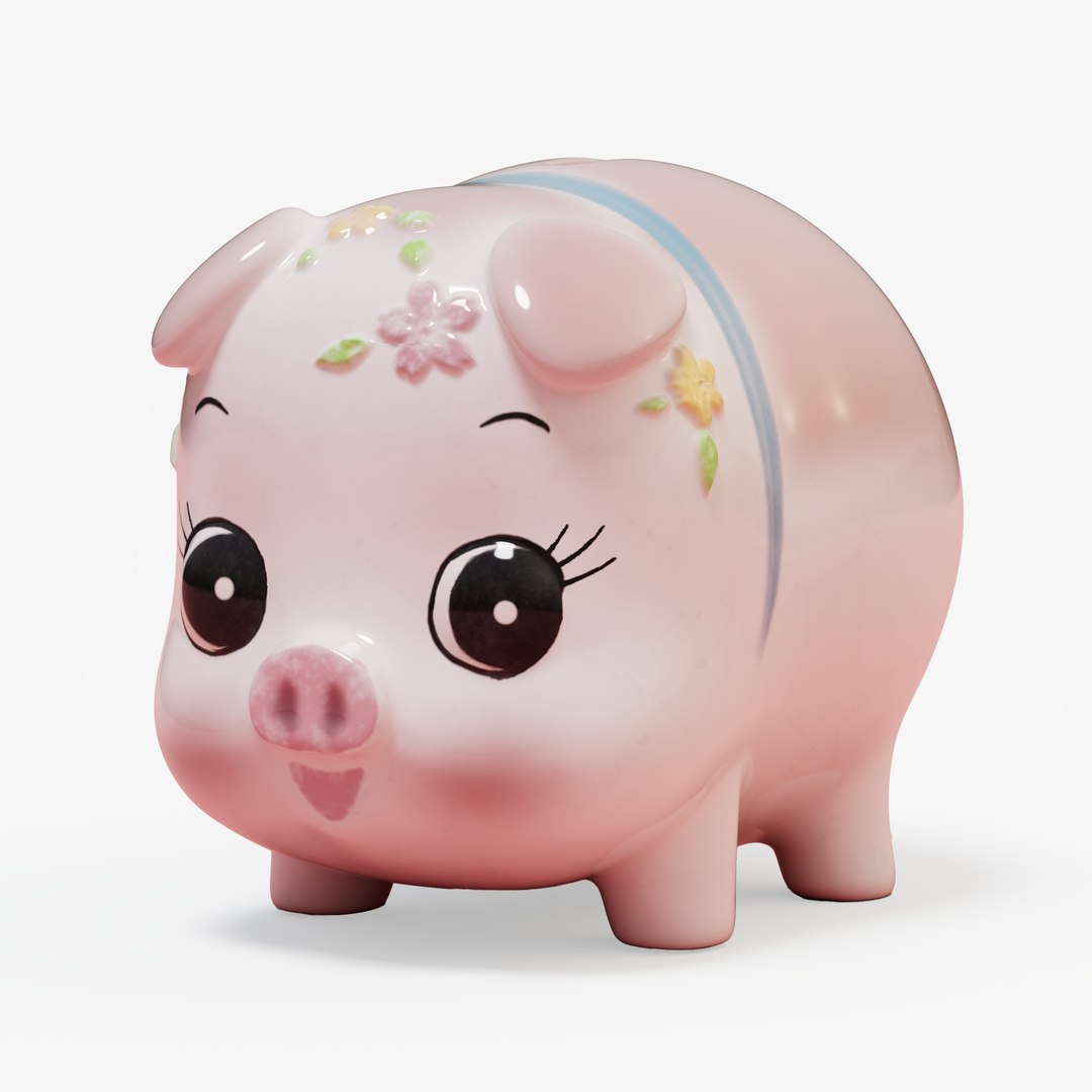 Japanese Piggy Bank Model - TurboSquid 2223259