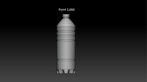 3d bottle water model