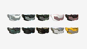 10 SciFi Glasses F Collection - Character Design Fashion