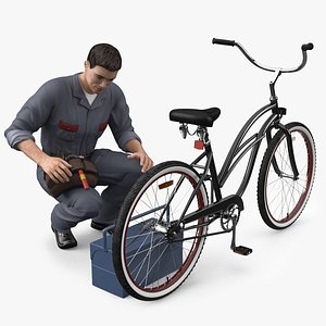 Cycle Repair with Specialized Tools 3D model