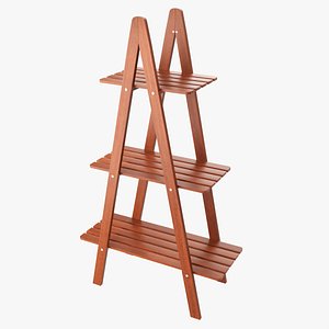 Outdoor and indoor wood shelving