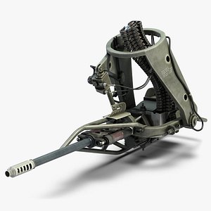 Apache Helicopter M230 Chain Gun Textured