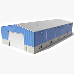 Industrial Building 68 PBR Low Poly 3D model