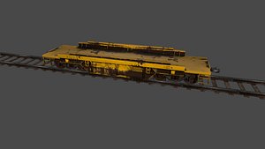 3D rails train model