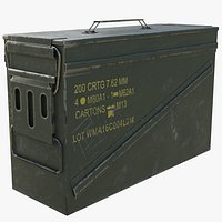 Realistic Ammo Box Damaged-Rusty