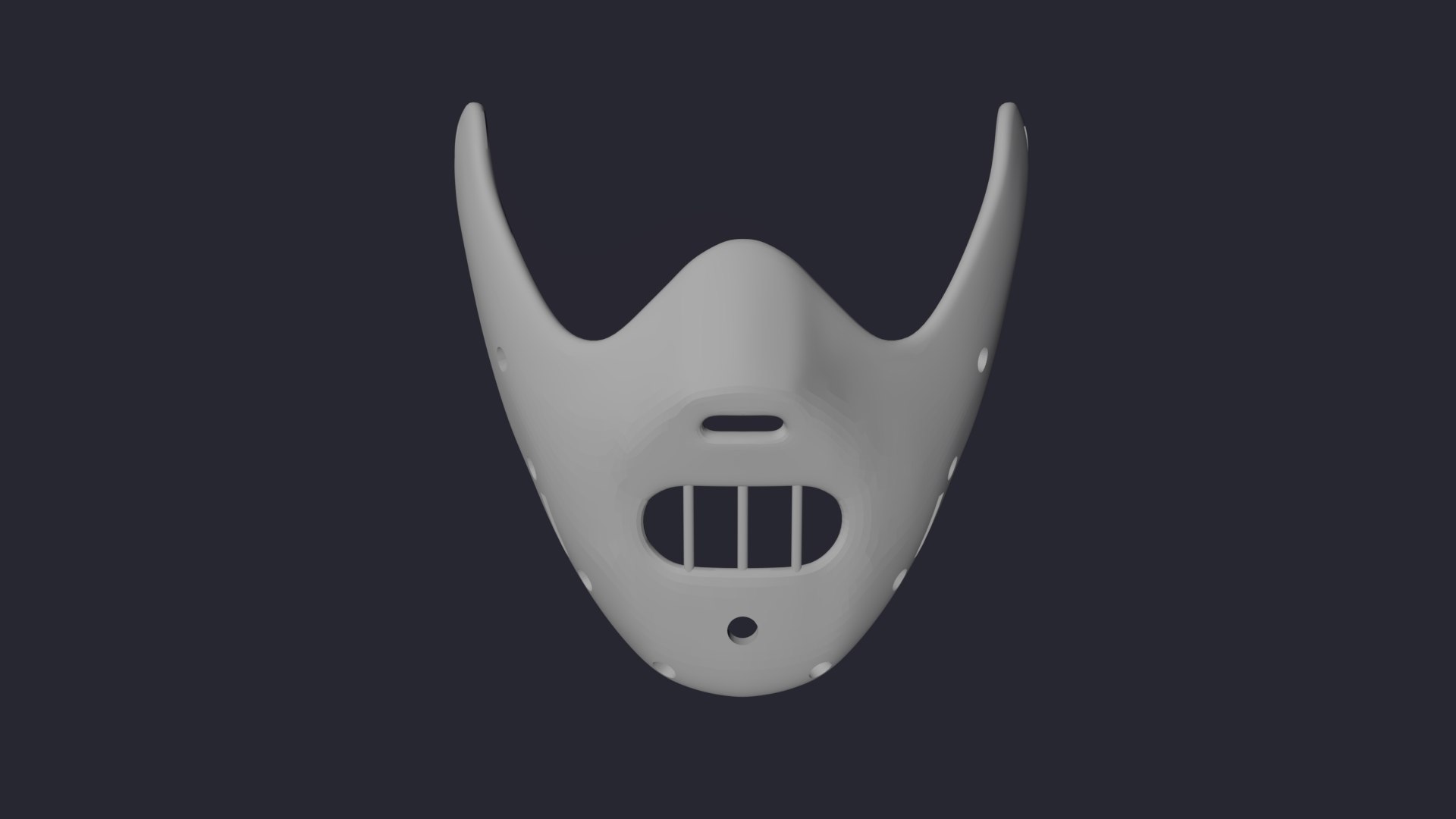 3D Model Printable Mask Hannibal Lector - TurboSquid 1185873