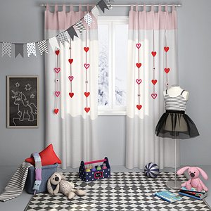 Decorative set for children`s room