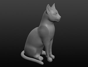ancient egyptian cat 3D model