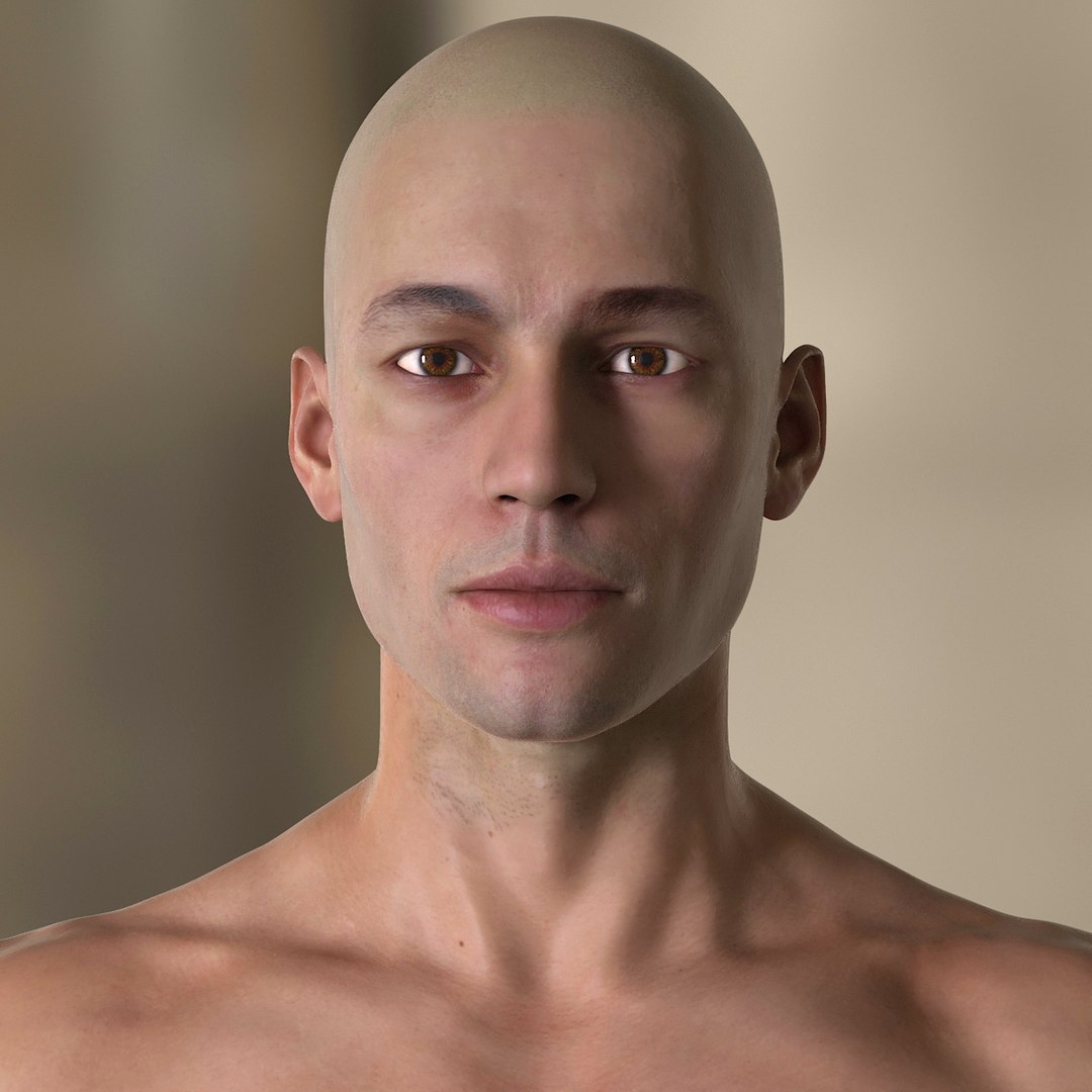 Male Physique Character Rigged for Cinema 4D 3D model preview