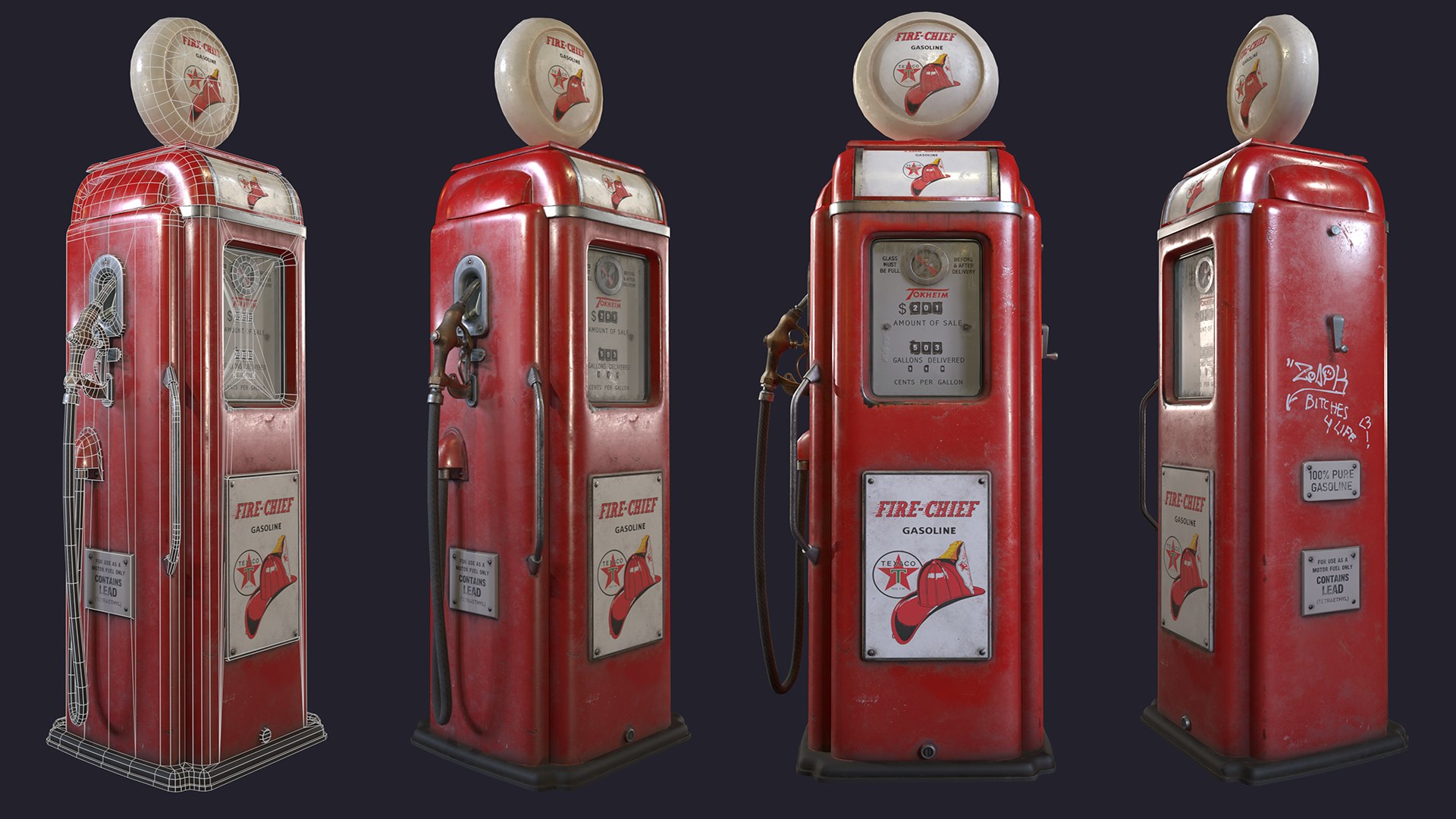 Old Gas Pump 3D Model - TurboSquid 1968858