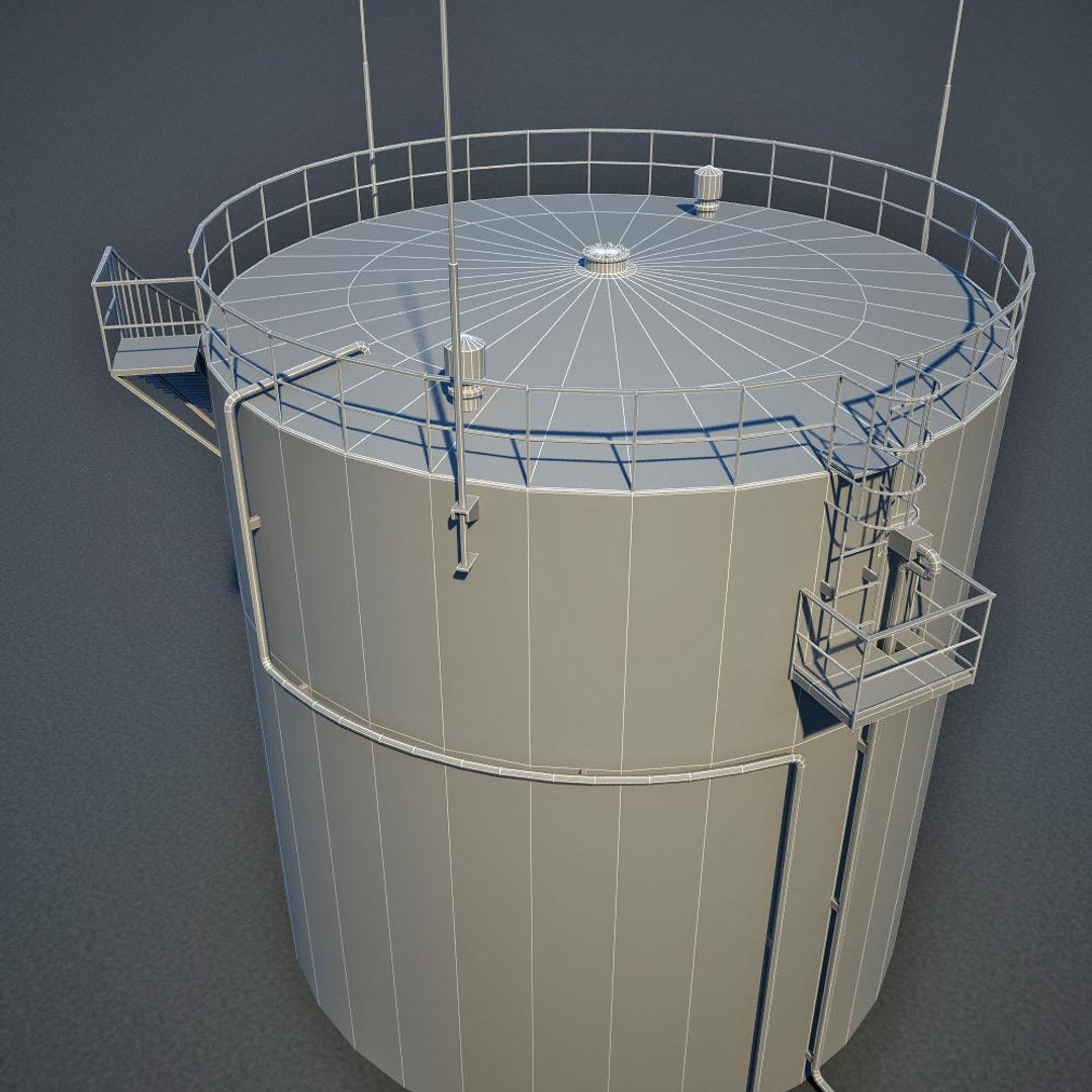 3d model oil tank