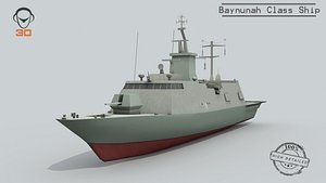 3D baynunah class ship