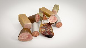 3d deli meat model