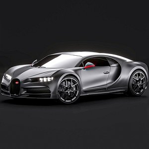 3D model Bugatti Chiron Sport 2021 Noire Premium