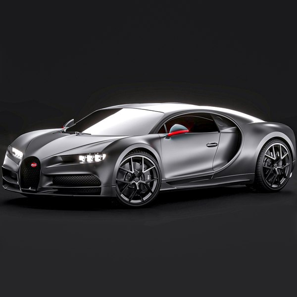 3D model Bugatti Chiron Sport 2021 Noire Premium