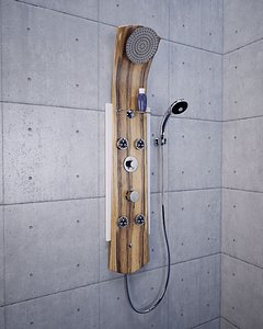 panel shower 3d model
