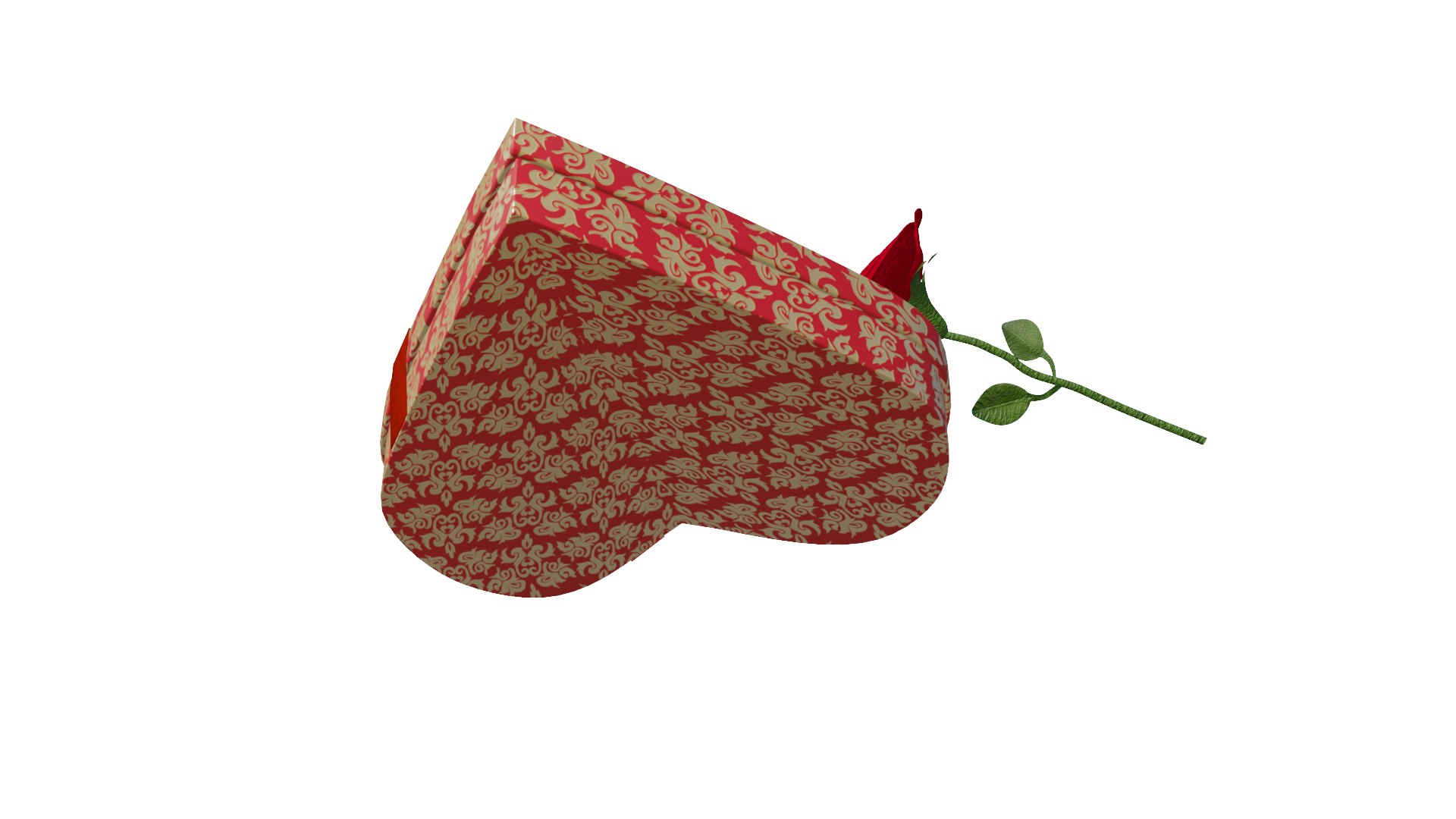 St Valentine Heart Gift 3D Model - TurboSquid 1890690