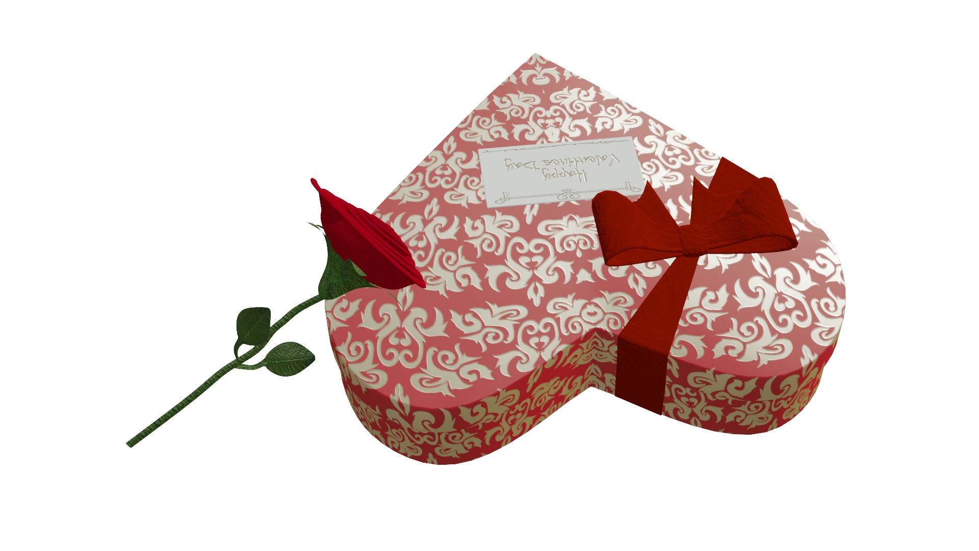 St Valentine Heart Gift 3D Model - TurboSquid 1890690