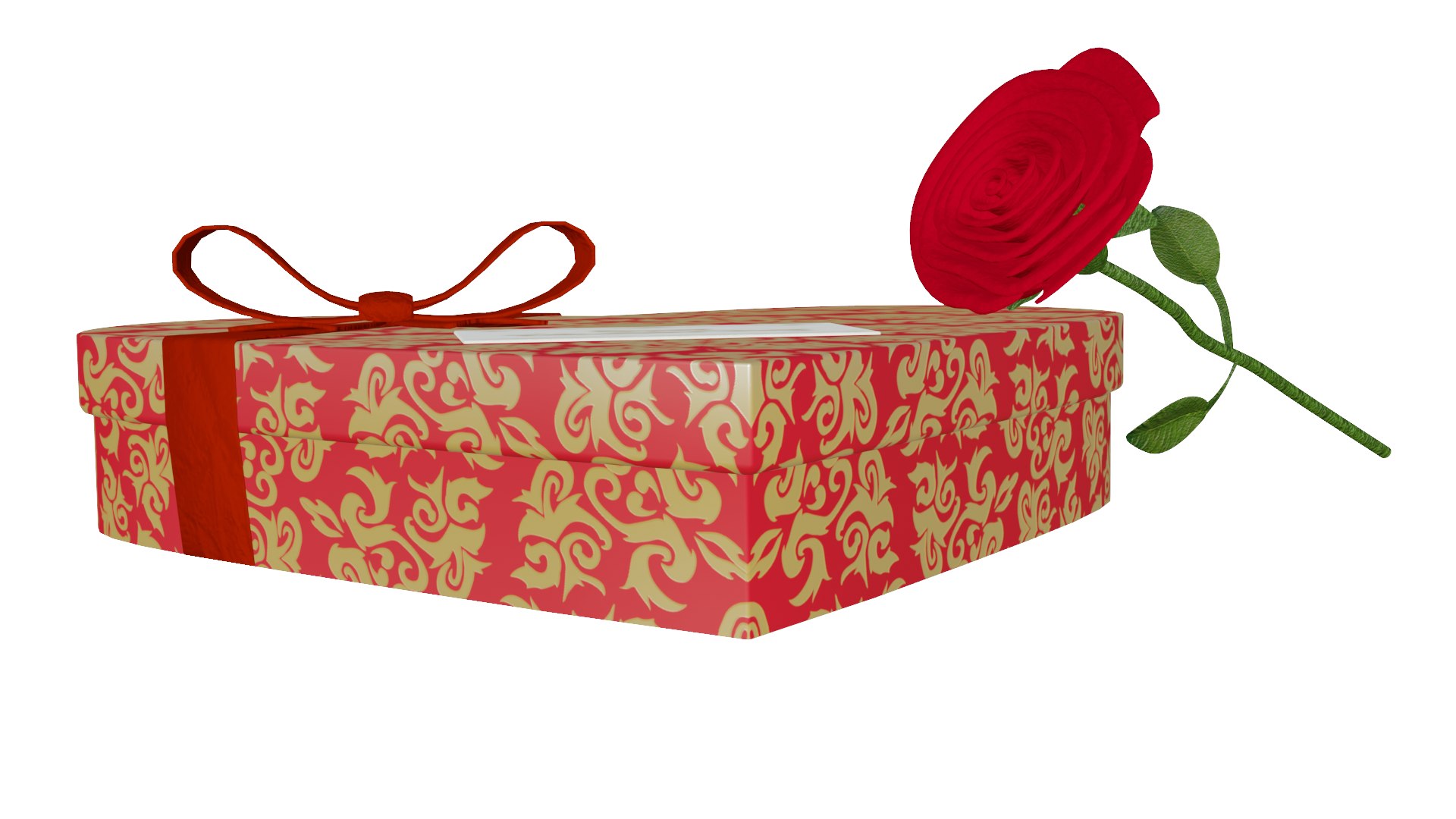 St Valentine Heart Gift 3D Model - TurboSquid 1890690