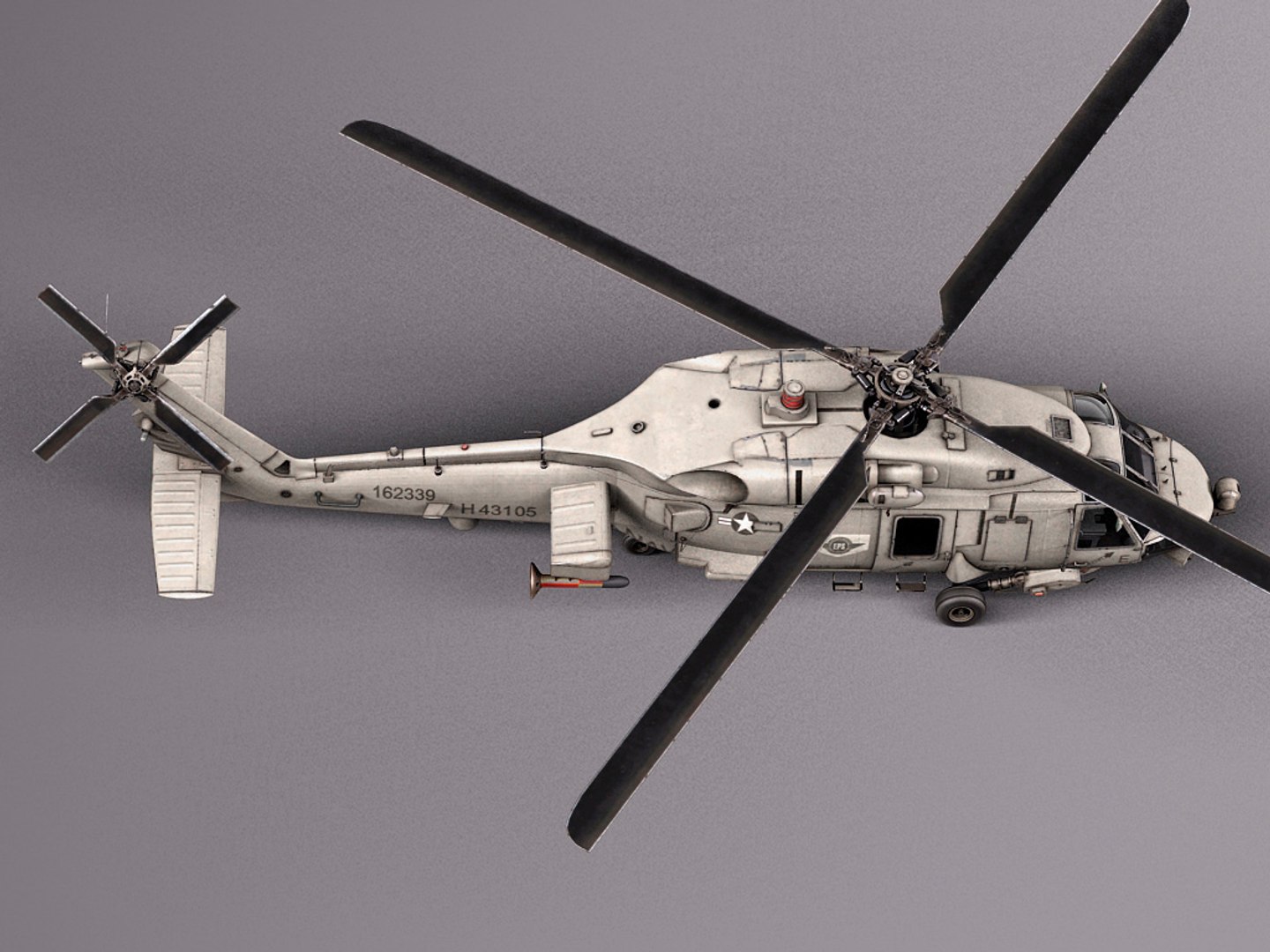 3d max sikorsky hawk 60