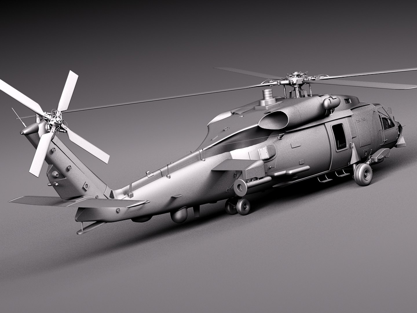 3d max sikorsky hawk 60