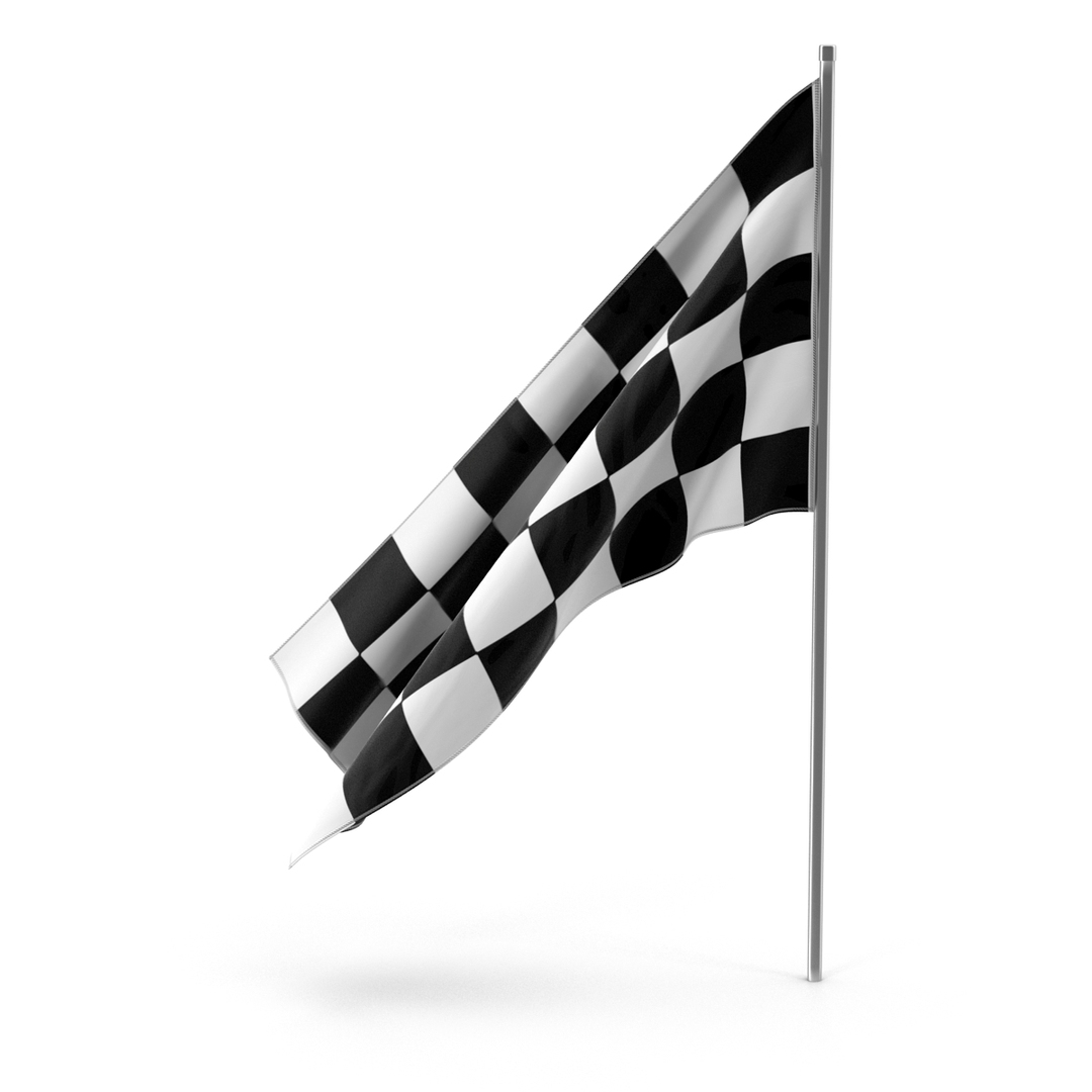 Racing Flag 2 Modeled 3ds