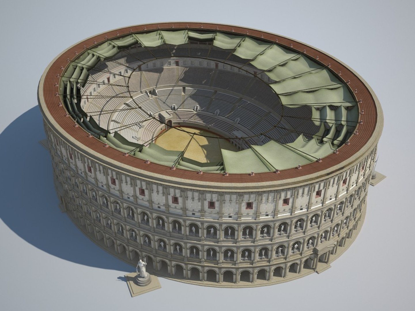 Генератор колизея. Колизей Рим реконструкция 3д. Колизей 3d модель. Колизей в Риме 3д модель. Рим Колизей макет.