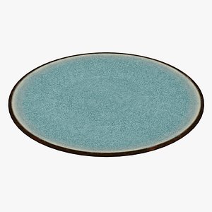 Colored Ceramic Plate 3D model