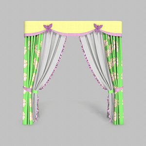 Curtains 10 3d model