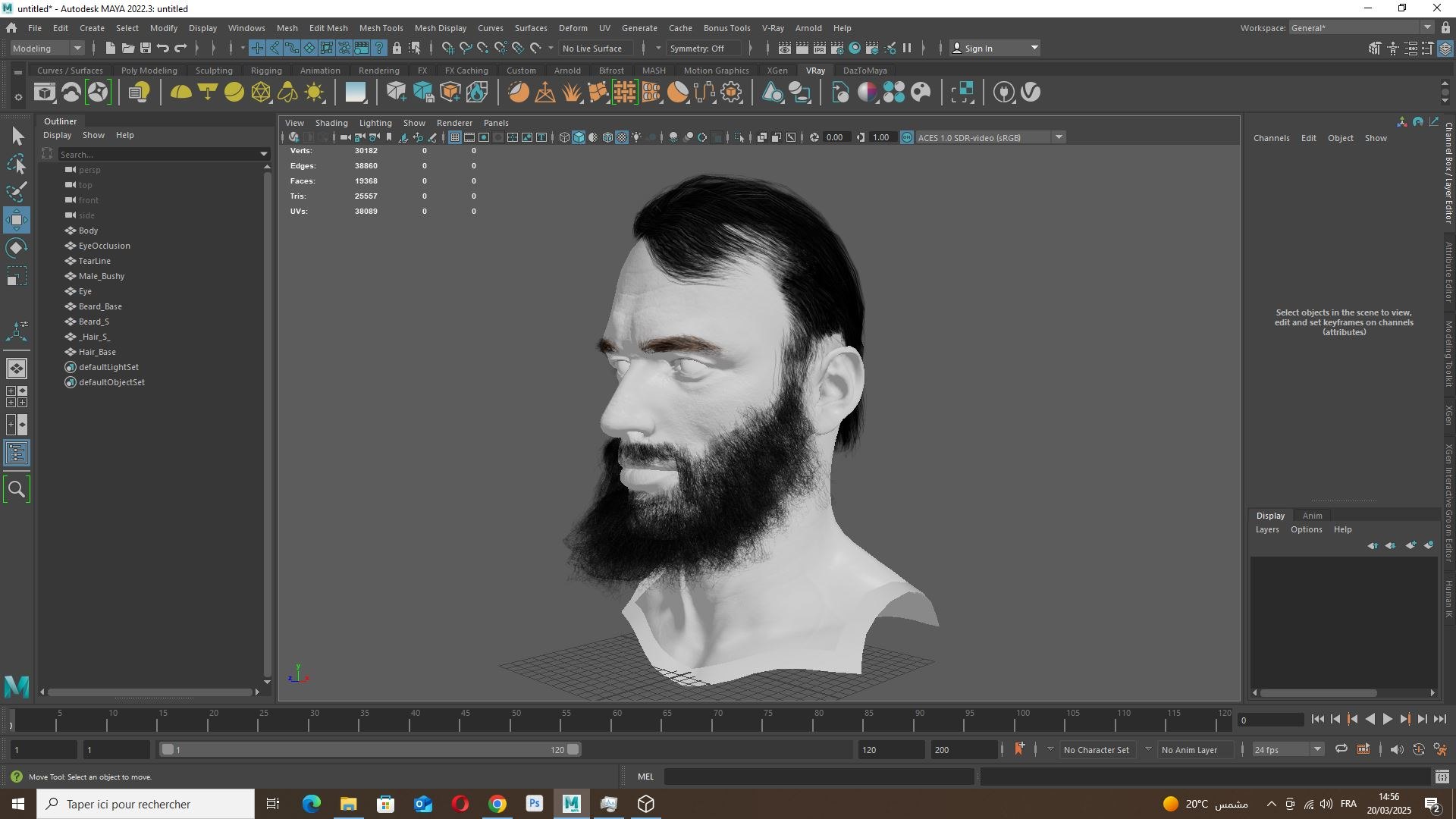 Thick Beard With Classic Hair - Game-Ready Asset Model - TurboSquid 2395995