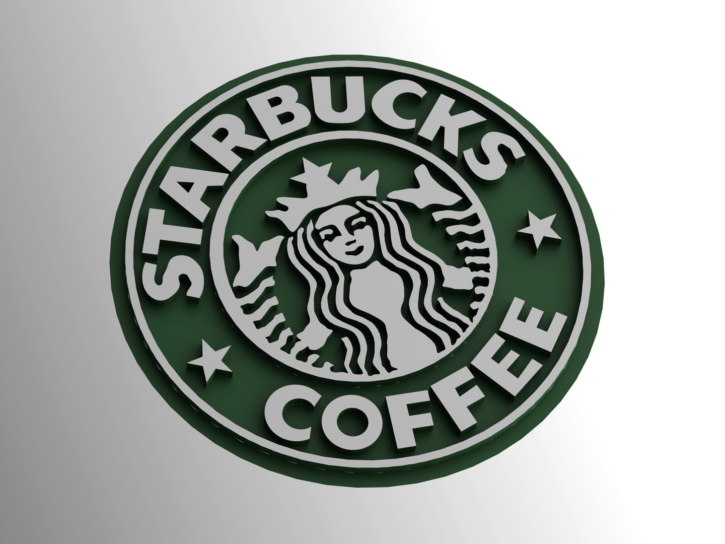 Starbucks Coffee Logo Surface Modeling model TurboSquid 2160659