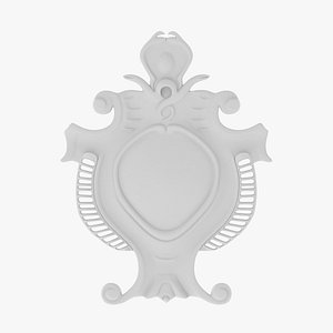 3D Cartouche Ornament 014
