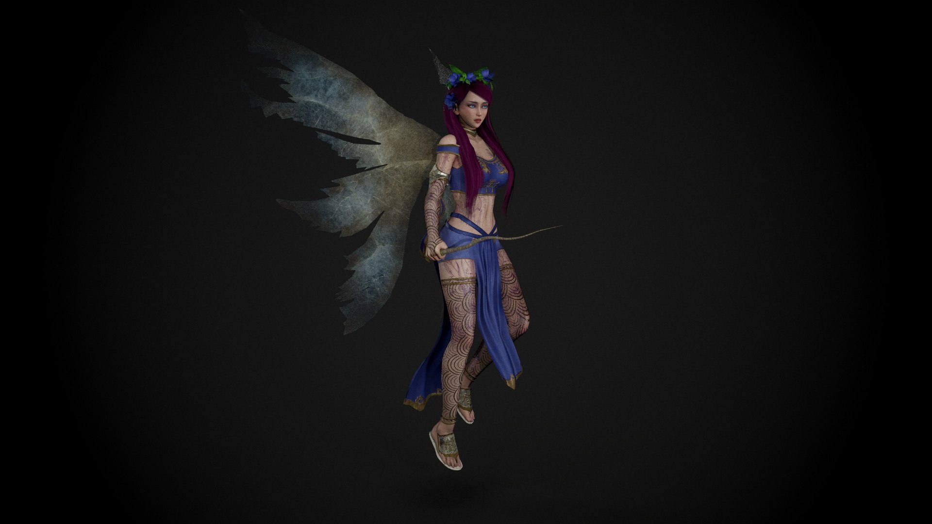 Fairy model https://p.turbosquid.com/ts-thumb/ql/oPykmh/tc/screenshot023/jpg/1654602747/1920x1080/fit_q87/e44fd7ef600ae258dfbd95868afb1ddbd5c2186f/screenshot023.jpg