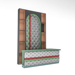 3D The classic indoor bar 02 Low-poly