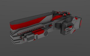 red ship 3d 3ds