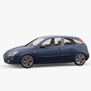 Ford Focus 3door 1999 lowpoly