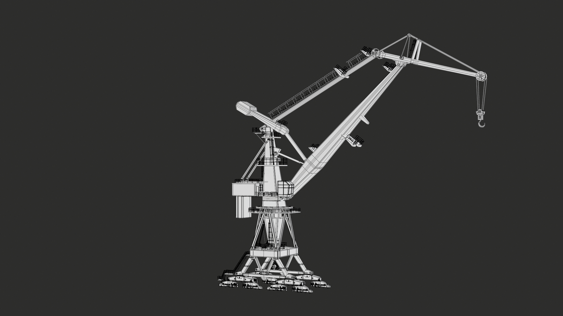 Double JIB Level Luffing Port Crane model https://p.turbosquid.com/ts-thumb/ql/s9fbNa/17/00/png/1676917714/1920x1080/turn_fit_q99/2e96b807aee3d1c30946aa5f1ed9cefdd1f6e5ce/00-1.jpg