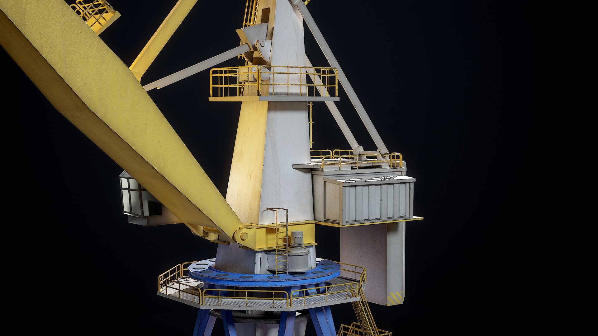 Double JIB Level Luffing Port Crane model https://p.turbosquid.com/ts-thumb/ql/s9fbNa/Fy/r_viewport_018/png/1676916410/1920x1080/fit_q87/30bf7c5cb67160efe225ba540d20dd8e1c7ccc4b/r_viewport_018.jpg