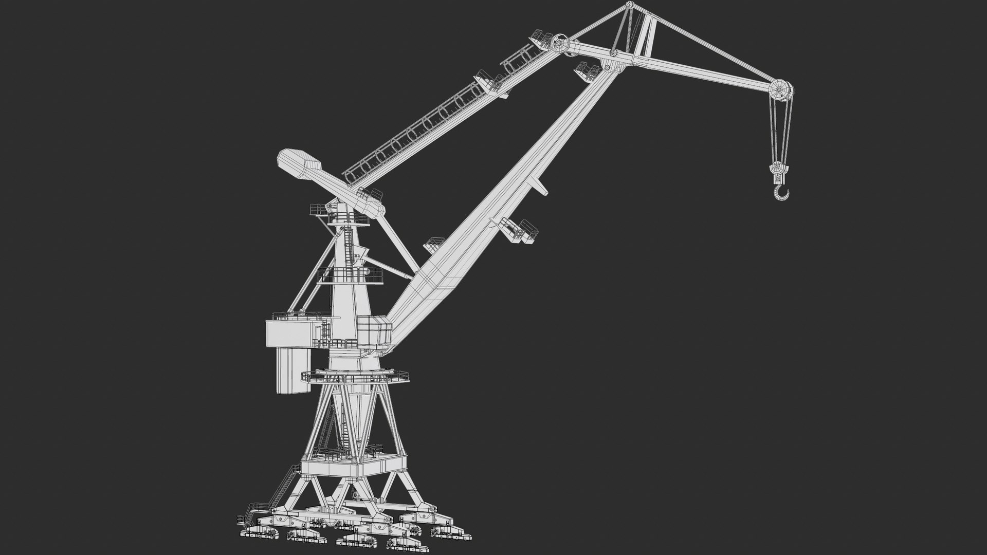 Double JIB Level Luffing Port Crane model https://p.turbosquid.com/ts-thumb/ql/s9fbNa/ee/screenshot054/png/1676916405/1920x1080/fit_q87/30f560c507d8ab5fe16883502c88233e5146181c/screenshot054.jpg