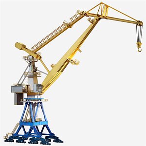 Double JIB Level Luffing Port Crane