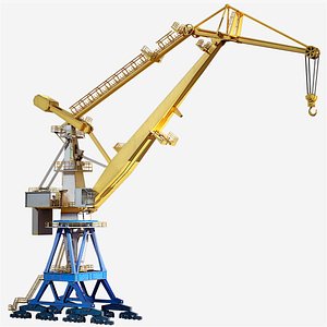 Double JIB Level Luffing Port Crane