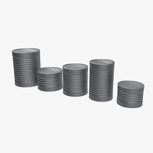 3D Tin Can collection