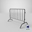 3D barrier fence model
