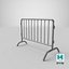 3D barrier fence model