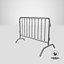 3D barrier fence model
